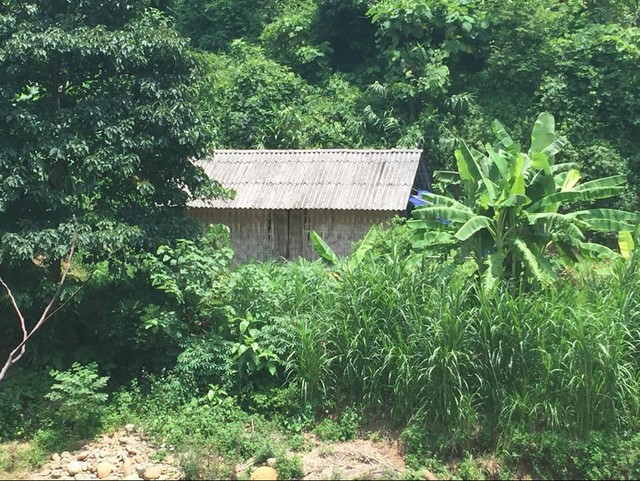 Căn nhà của nghi phạm Hùng.