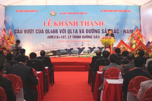 Ông Nguyễn Hồng Kỳ - Giám đốc SGTVT Nghệ An Phát biểu tại buổi lễ