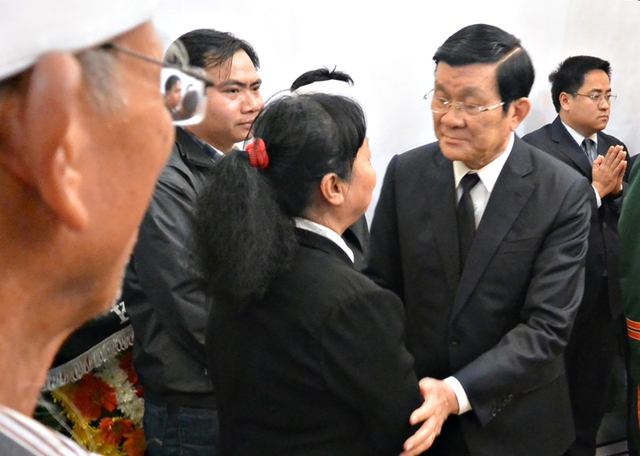  Chủ tịch nước Trương Tấn Sang chia buồn cùng gia quyến ông Nguyễn Bá Thanh