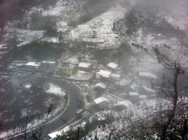 Tuyết rơi là đặc sản du lịch của Sa Pa. (Ảnh: Ngọc Triển)