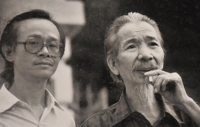 Nhạc sĩ Trịnh Công Sơn và nhạc sĩ Văn Cao vào những năm 80 của thế kỷ trước