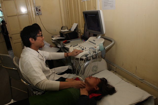 Bệnh nhân bảo hiểm y tế khám, chữa bệnh tại Bệnh viện K (Hà Nội).	Ảnh: Chí Cường