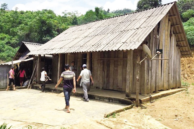 Ngôi nhà của vợ chồng anh Long. 				Ảnh: T.Sơn