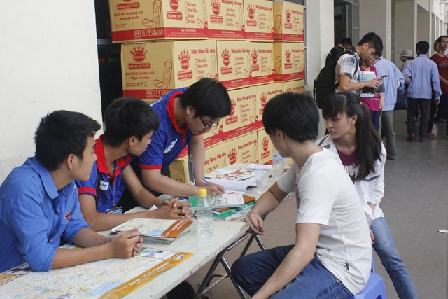 Kỳ thi THPT Quốc gia 2015, Hà Nội sẽ tổ chức nhiều hoạt động thiết thực giúp đỡ thí sinh và người nhà.	Ảnh: Q.Anh