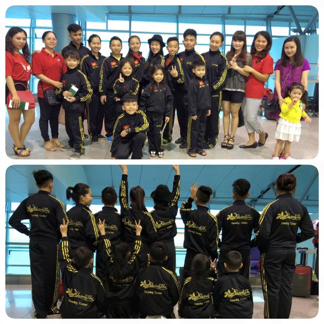 Phan Hiển cùng đoàn học trò qua Singapore tham gia một giải đấu về dance sport.