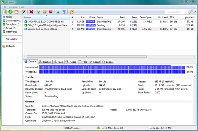 µTorrent là phần mềm dùng để tải file Torrent tốt nhất hiện nay.