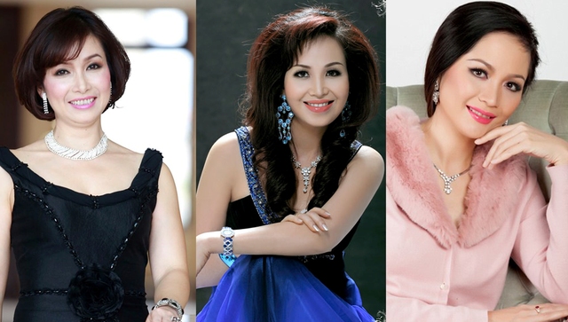 Từ trái qua: Hoa hậu Bùi Bích Phương, Hoa hậu Diệu Hoa và Hoa hậu Nguyễn Thiên Nga