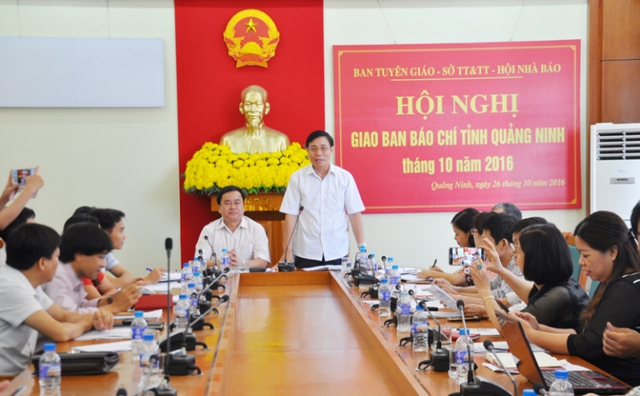 
Ông Vũ Ngọc Giao - Trưởng Ban tổ chức tỉnh uỷ lý giải về việc nhiều Phó Giám đốc vượt quá quy định. Ảnh: Đ.Tuỳ
