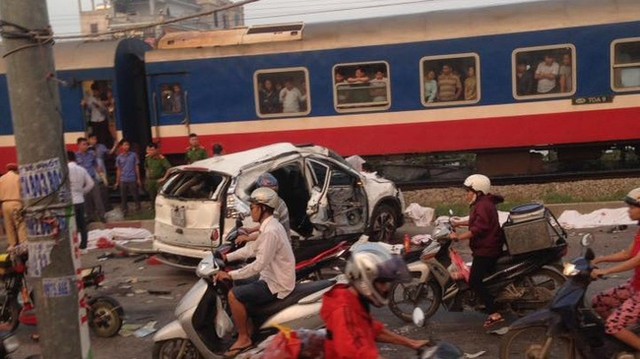 Hiện trường vụ tai nạn.
