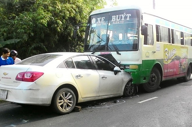 Hiện trường tai nạn. Ảnh: CTV.