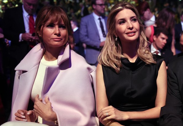 
Bà Melania và cô Ivanka Trump đi dự chung một sự kiện. Ảnh: AFP.
