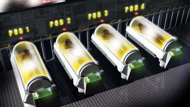 
Kh&ocirc;ng gian m&ocirc; phỏng trong kỹ thuật giữ đ&ocirc;ng lạnh cơ thể người cryonics. Ảnh: Science Photo Library.
