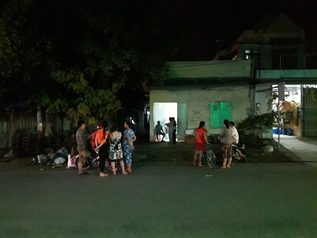 D&atilde;y ph&ograve;ng trọ nơi xảy ra sự việc.