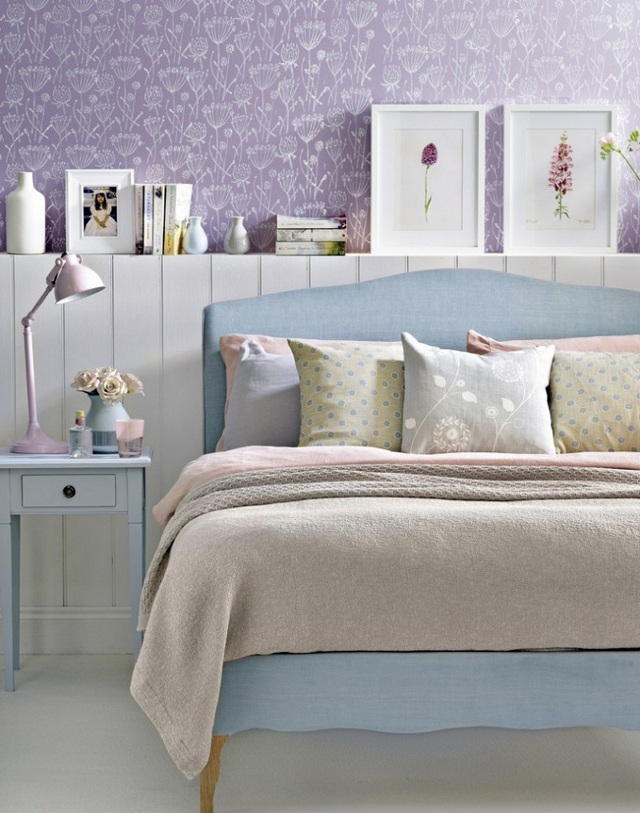 Những gam màu pastel luôn được yêu thích để sử dụng trang trí cho căn phòng ngủ, không chỉ vì màu sắc nhẹ nhàng của chúng mà còn bởi cảm giác dịu êm, thanh bình được mang lại.