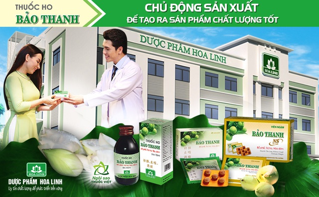 (Thuốc ho Bảo Thanh được sản xuất trong nhà máy đạt các tiêu chuẩn thực hành tốt với quy trình kiểm soát chất lượng chặt chẽ)