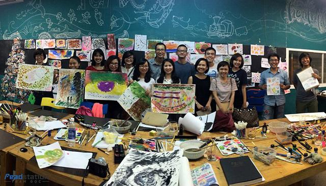 
Một workshop thường ng&agrave;y tại Toa T&agrave;u. Ảnh: NVCC.
