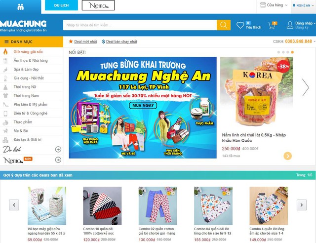 Website http://muachung.vn đã có thêm địa chỉ mới: Nghệ An