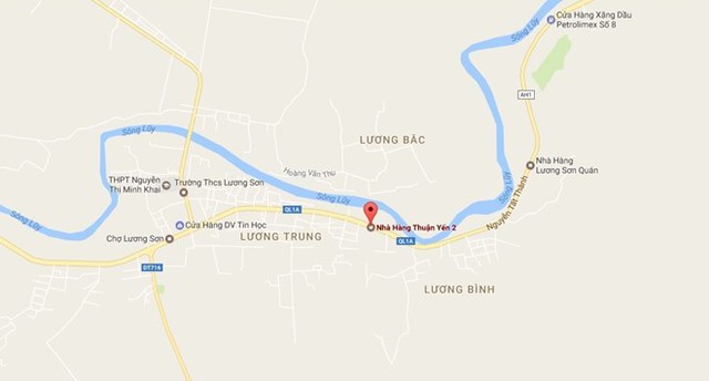 Nhà hàng Thuận Yến 2 nơi xảy ra vụ hỗn chiến khiến 1 người tử vong. Ảnh : Google Map.