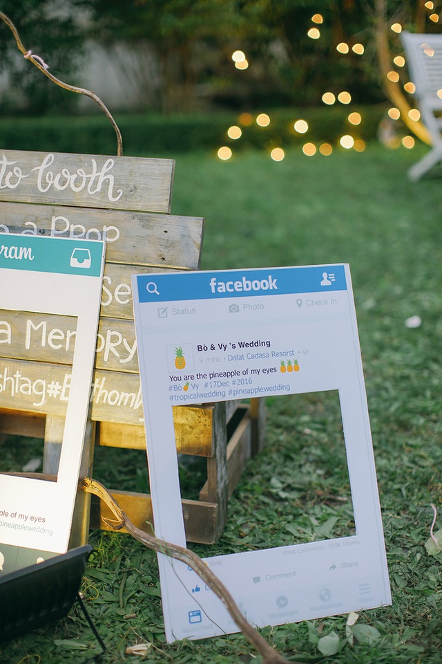 G&oacute;c chụp ảnh để kh&aacute;ch đến tham dự c&oacute; thể tha hồ chụp ảnh.