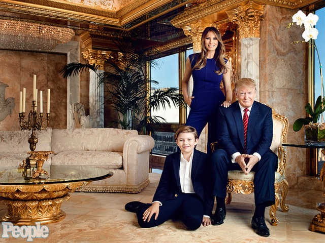 
Gia đình ba người hạnh phúc mà ngài Tổng thống có được.
