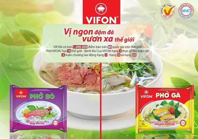 Phở ăn liền VIFON là lựa chọn của nhiều người nội trợ bởi tính tiện dụng của sản phẩm