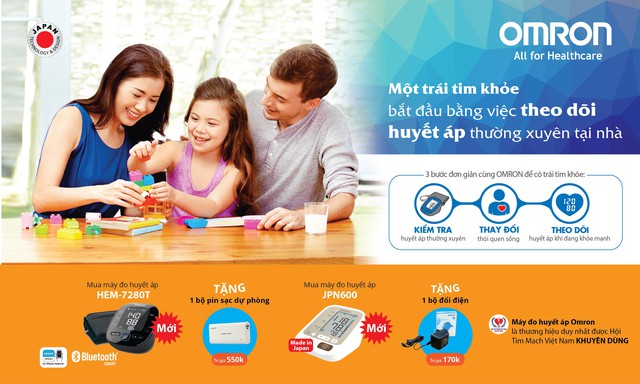 H&atilde;y tham gia chương tr&igrave;nh khuyến mại đặc biệt c&ugrave;ng Omron Healthcare, chi tiết xem tại đ&acirc;y