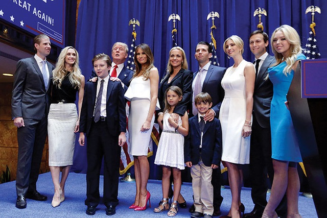 
Đại gia đình của tân Tổng thống Mỹ.
