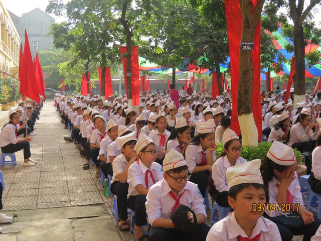 Tây Tựu - Trường THCS công lập quận Bắc Từ Liêm, Hà Nội (Ảnh: Gia đình)