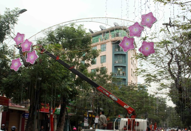 
Công tác trang trí đường phố, các địa điểm trung tâm của Công ty Công viên cây xanh Hải Phòng được bắt đầu từ đầu tháng 1/2017.
