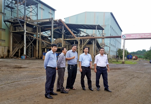 
Dây chuyền sản xuất tại nhà máy tuyển Apatit Bắc Nhạc Sơn.
