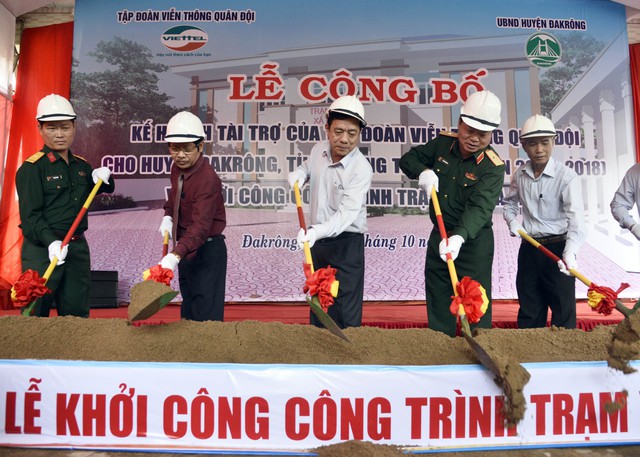 Công trình mới nhất được Tập đoàn Viettel cam kết hỗ trợ là trạm y tế Mò Ó (huyện Đăkrông, Quảng Trị), với tổng kinh phí 3,5 tỷ đồng, khởi công cuối tháng 10/2017.