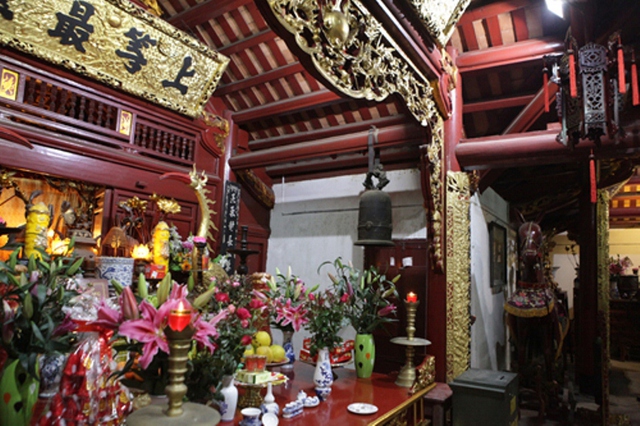 
Một quả chuông trong chùa Kim Liên cũng sẽ vang lên trong đêm giao thừa.

