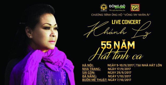 
Poster chuỗi live concert Khánh Ly 55 năm hát tình ca
