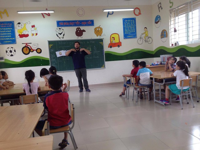 
Liên kết dạy Tiếng Anh xuất hiện ở hầu hết các trường tiểu học trên địa bàn Hà Nội (ảnh minh họa không liên quan đến bài viết). Ảnh: Q.Anh
