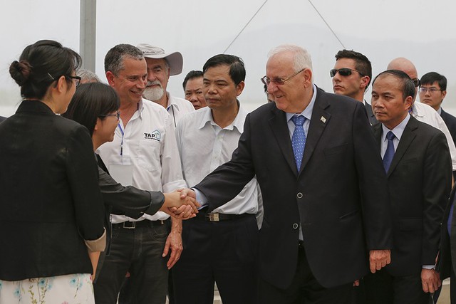 
Thủ tướng Israel và Phu nhân thăm khu Nhà kính VinEco Tam Đảo.
