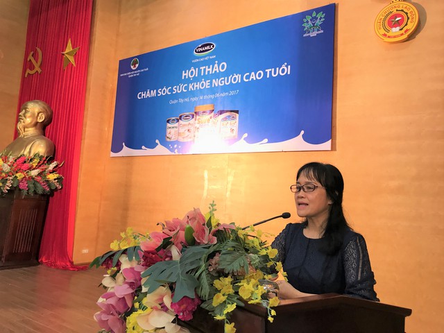 Bà Nguyễn Minh Tâm - Giám đốc Chi nhánh Hà Nội phát biểu tại hội thảo.