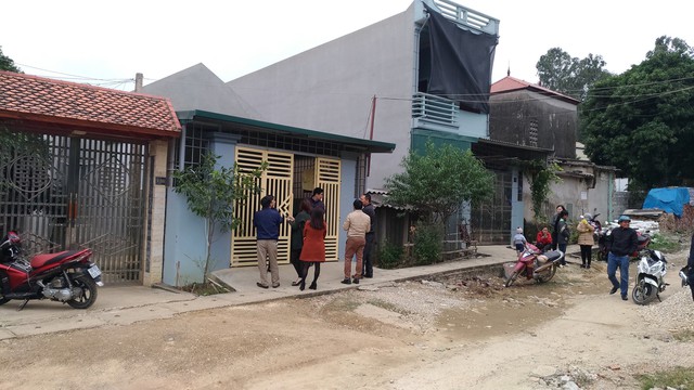 Ngôi nhà anh Thuận nơi xảy ra vụ bắt cóc. Ảnh: N.Hưng