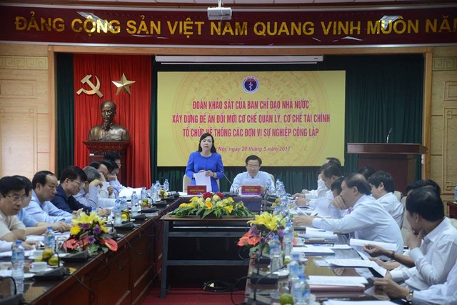 
Theo Bộ trưởng Nguyễn Thị Kim Tiến, cả nước có khoảng 100 bệnh viện công đã tự bảo đảm chi phí hoạt động thường xuyên.
