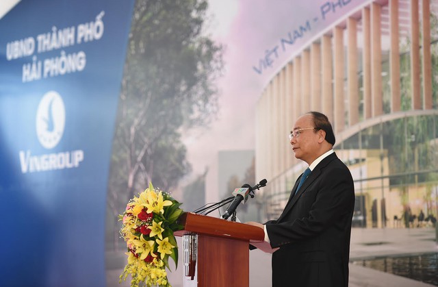 
Thủ tướng Nguyễn Xuân Phúc phát biểu tại buổi lễ.
