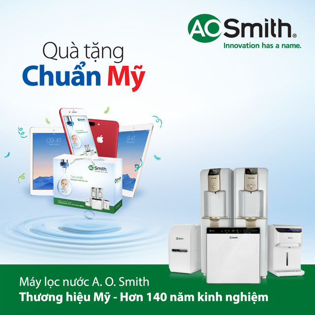 Quà tặng chuẩn Mỹ đến từ thương hiệu A. O. Smith