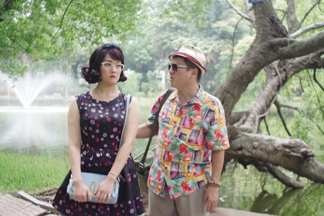 NSƯT Chí Trung và Vân Dung trong phim “Ghét thì yêu thôi” (ảnh do VTV cung cấp). ảnh: TL