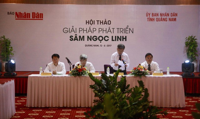 Hội thảo Giải pháp phát triển cây sâm Ngọc Linh do Báo Nhân Dân phối hợp với UBND tỉnh Quảng Nam tổ chức.