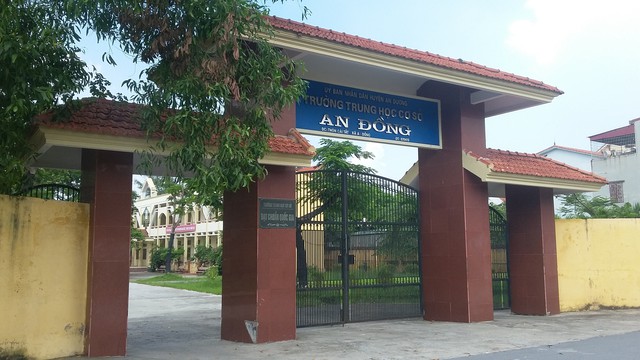 
Trường THCS An Đồng, nơi cô Th. muốn về giảng dạy. Ảnh: TL
