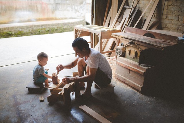 Chị Linh mong rằng, bộ ảnh sẽ là lời tri ân chân thành tới bố mẹ trong Ngày của cha. Ảnh: T.Minh