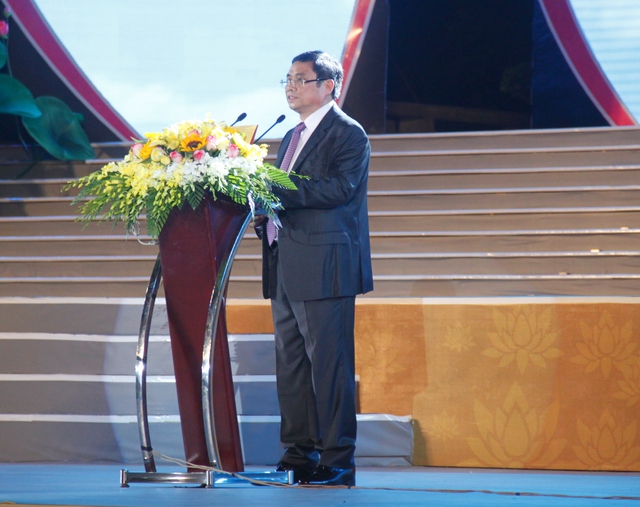 
Ông Phạm Minh Chính - Trưởng Ban tổ chức trung ương phát biểu tại buổi lễ. Ảnh: V. Đồng
