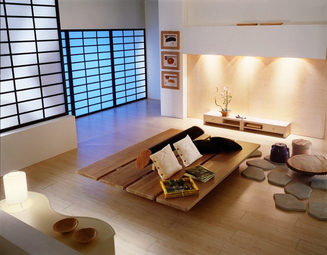 Để tạo nên một phòng khách đẹp theo phong cách Nhật, bạn cần một không gian thoáng đãng và rộng rãi. Điều này không có nghĩa là bạn phải cần đến một diện tích rộng, mà là đang nói đến cách trang trí lược giản, tinh tế, tạo ra nhiều khoảng trống không gian.
