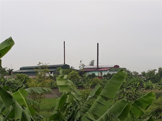 
Cơ sở nấu dầu thải của Công ty TNHH Tùng Dương bị người dân phản ánh gây ô nhiễm.   Ảnh: Hoàng Long

