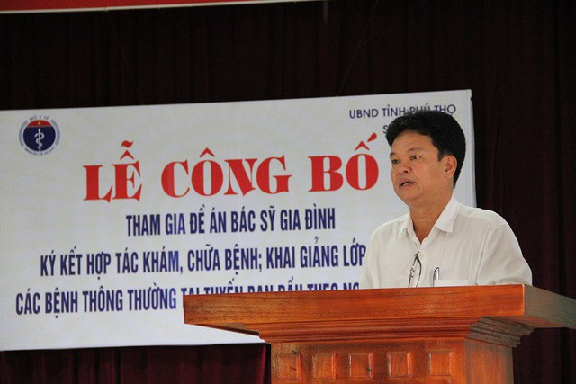 
PGS.TS. Phạm Lê Tuấn, Thứ trưởng Bộ Y tế phát biểu tại buổi lễ
