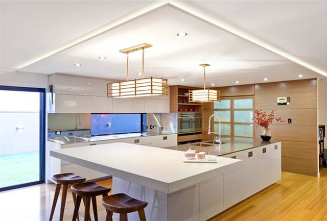 Không gian bếp được người Nhật chú trọng trong từng đường nét thiết kế.