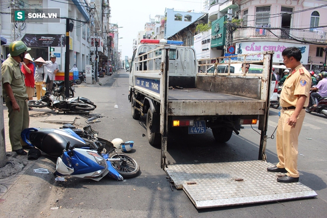 Hiện trường vụ tai nạn.